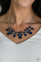 Load image into Gallery viewer, Debutante Drama Blue Necklace