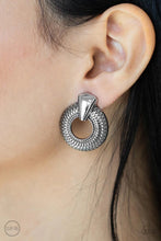 Load image into Gallery viewer, Industrial Innovator Silver Clip On Earrings