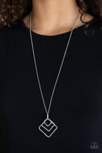 Load image into Gallery viewer, Square It Up Silver Necklace