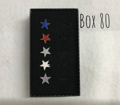 Starlet Shimmer Pave Stars Rings Box 80