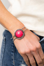 Load image into Gallery viewer, Take It from the Pop Pink Hinged Bracelet