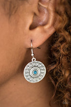 Load image into Gallery viewer, Sonoran Spiral Blue Earrings