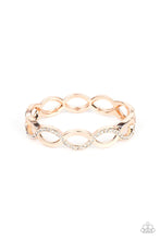 Load image into Gallery viewer, Tailored Twinkle Rose Gold Hinged Bracelet
