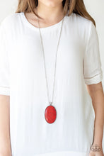 Load image into Gallery viewer, Stone Stampede Red Necklace