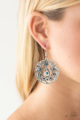 Choose to Sparkle Blue Earrings