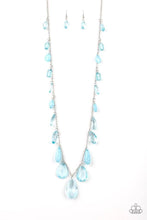 Load image into Gallery viewer, Glow and Steady Wins the Race Blue Necklace