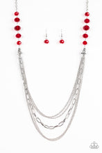 Load image into Gallery viewer, Turn It Up Town Red Necklace