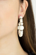 Load image into Gallery viewer, Definitely Down to Earth White Earrings