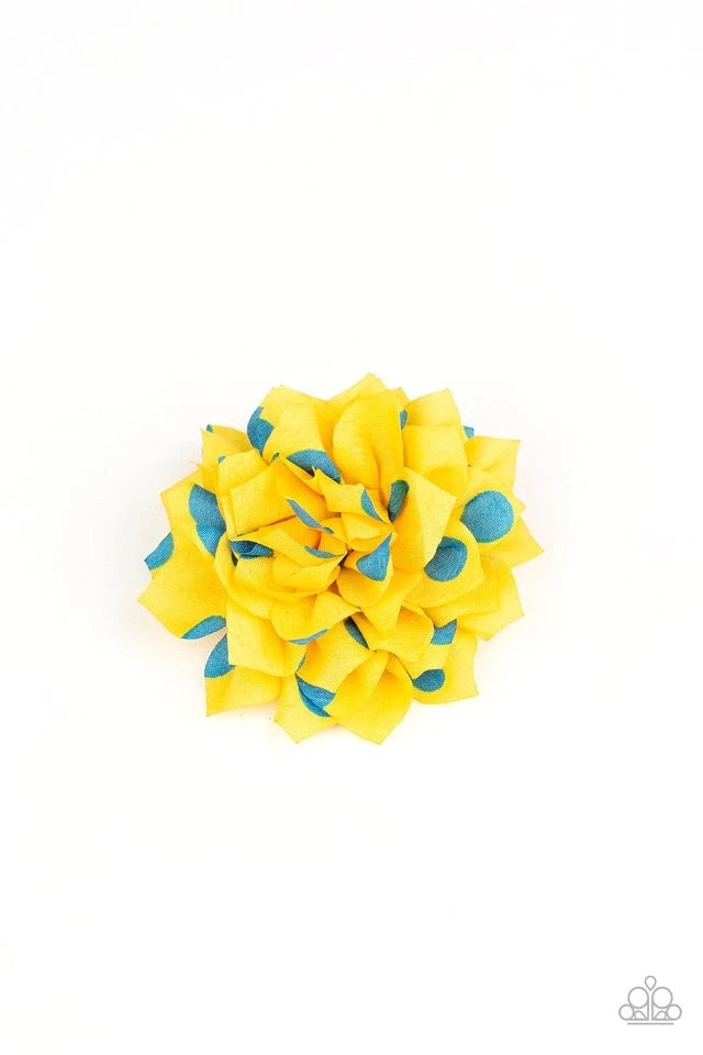 Polka Perfection Yellow Hair Clip