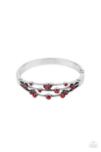Load image into Gallery viewer, Cosmic Candescence Red Hinged Bracelet