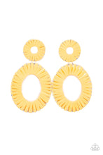 Load image into Gallery viewer, Foxy Flamenco Yellow Earrings