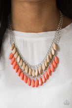 Load image into Gallery viewer, Beaded Boardwalk Orange Necklace