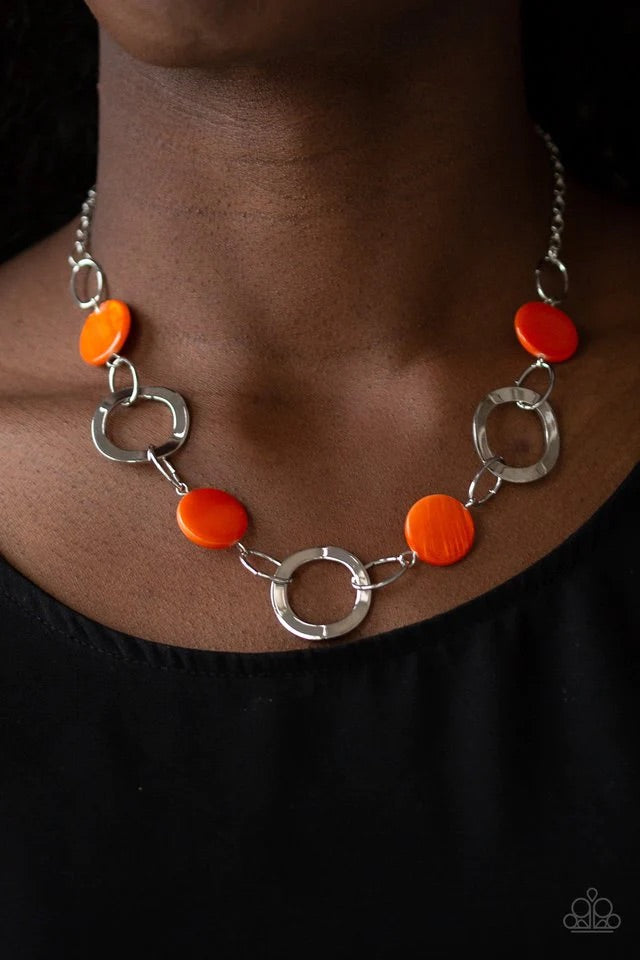 Bermuda Bliss Orange Necklace