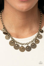 Load image into Gallery viewer, Delightfully Dappled Brass Necklace