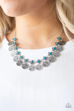 Load image into Gallery viewer, Mandala Movement Blue Necklace