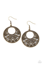Load image into Gallery viewer, Vineyard Romance Brass Earrings