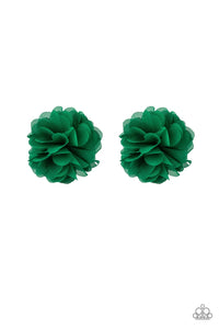 Basket Full Of Posies Green Hair Clips