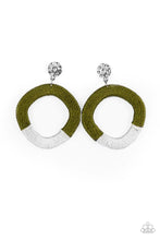 Load image into Gallery viewer, That’s a Wraparound Green Post Earrings