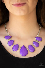 Load image into Gallery viewer, Drop Zone Purple Necklace