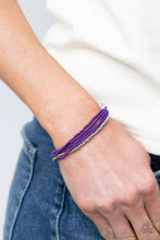 Load image into Gallery viewer, All Beaded Up Purple Seed Bead Bracelet