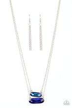 Load image into Gallery viewer, Double Bubble Burst Blue Necklace