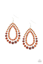 Load image into Gallery viewer, Glacial Glaze Brown Earrings