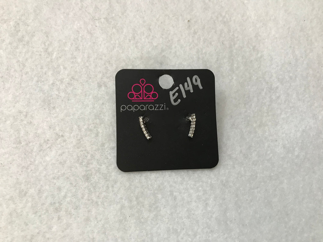 Starlet Shimmer Cascading Gems White Earrings #149