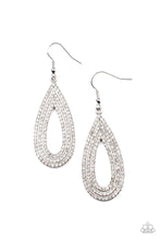 Load image into Gallery viewer, Exquisite Exaggeration White Earrings