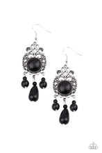 Load image into Gallery viewer, Stone Bliss Black Earrings