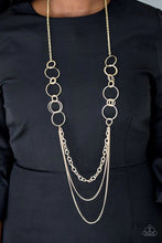 Load image into Gallery viewer, Bling Down the Curtain Gold Necklace