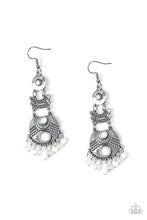 Load image into Gallery viewer, Tropic Tribe White Earrings