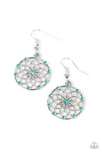 Load image into Gallery viewer, Springtime Salutations Blue Earrings