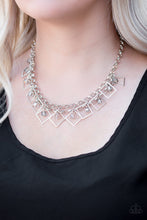 Load image into Gallery viewer, Geo Down in History Silver Necklace