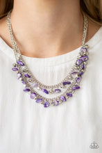 Load image into Gallery viewer, Pebble Pioneer Purple Necklace