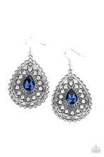 Load image into Gallery viewer, Eat, Drink and Beam Merry Blue Earrings