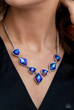 Load image into Gallery viewer, Glittering Geometrics Purple Necklace