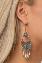 Load image into Gallery viewer, Trailblazer Beam Orange Earrings