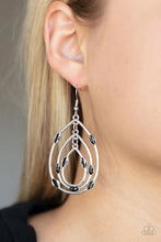 Load image into Gallery viewer, Rippling Rapport Black Earrings