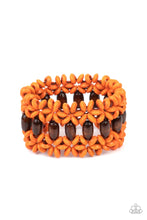 Load image into Gallery viewer, Bali Beach Retreat Orange Wood Bracelet