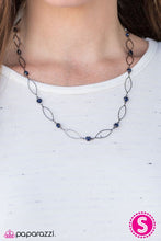 Load image into Gallery viewer, Time is of the Essence Blue Necklace