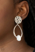 Load image into Gallery viewer, Opal Obsession White Clip On Earrings