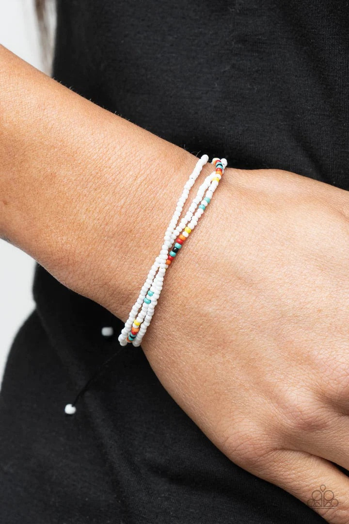Basecamp Boyfriend White Seed Bead Bracelet
