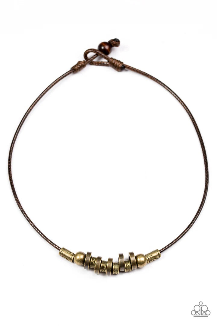 Ancient Canyon Brass Urban Necklace