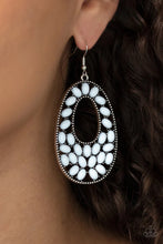 Load image into Gallery viewer, Beaded Shores White Earrings