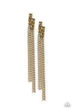 Load image into Gallery viewer, Radio Waves Brass Earrings