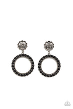 Load image into Gallery viewer, Playfully Prairie Black Earrings