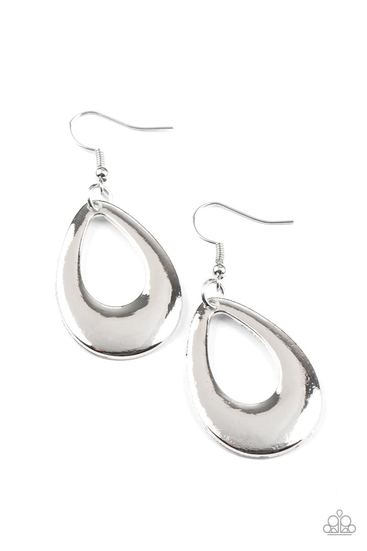 All Allure All the Time Silver Earrings