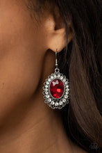 Load image into Gallery viewer, Glacial Gardens Red Earrings