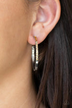 Load image into Gallery viewer, Somewhere Over the Ombré Brown Hoop Earrings