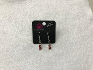 Starlet Shimmer Violin Red Earrings #21